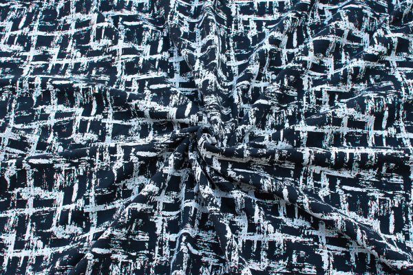 ОЕ Футер 2х нитка начес синий набивной bag 270гр 100см пачка